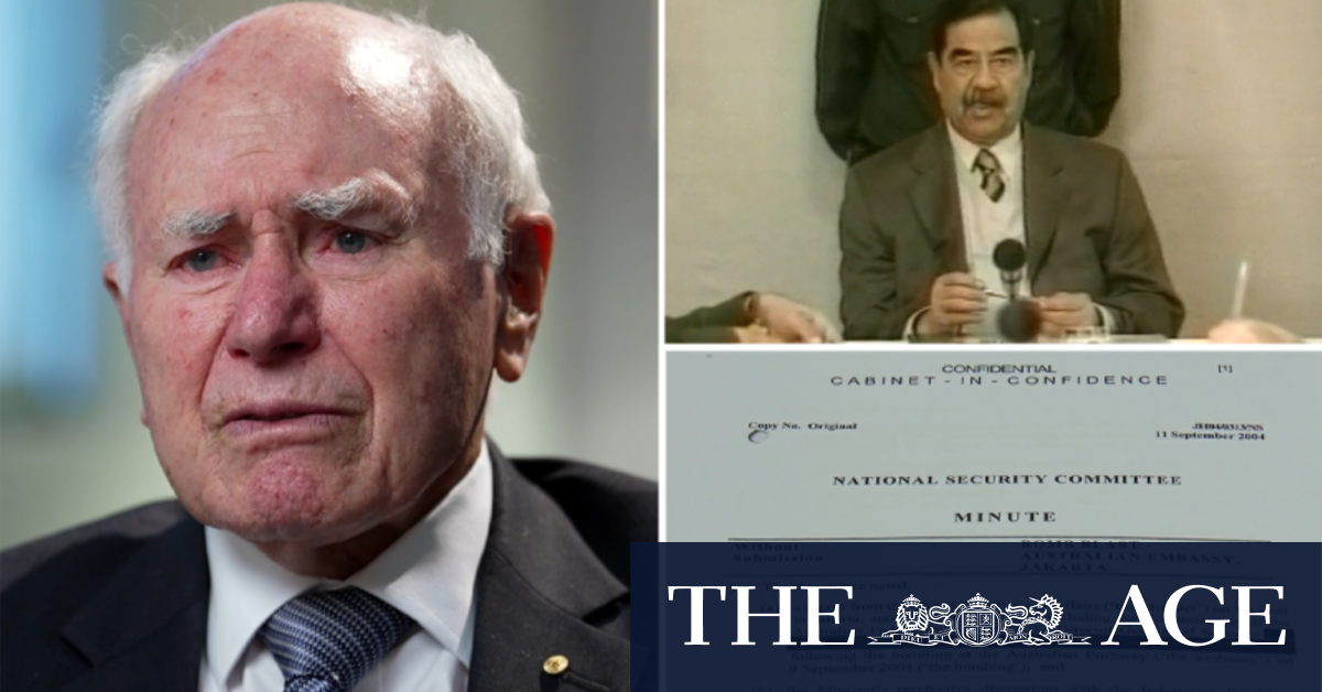 John Howard defends Australia's decision to commit troops to Iraq