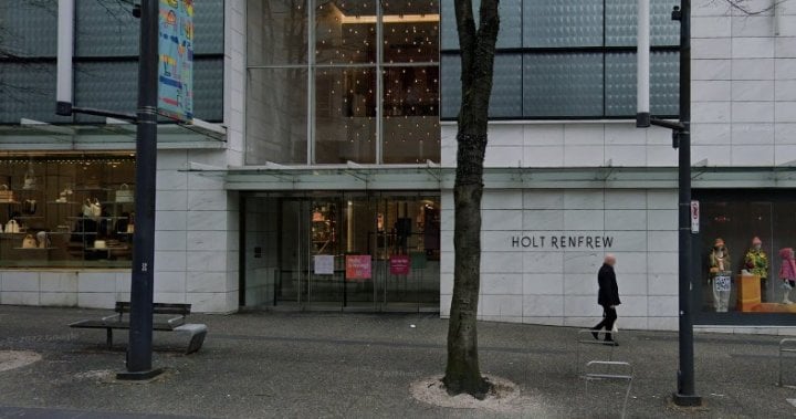 Man accused of armed robbery at B.C. Holt Renfrew has lengthy criminal record