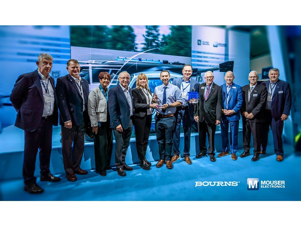 Mouser Electronics Receives Bourns Distributor of The Year Award in the Category of E-Commerce Distribution