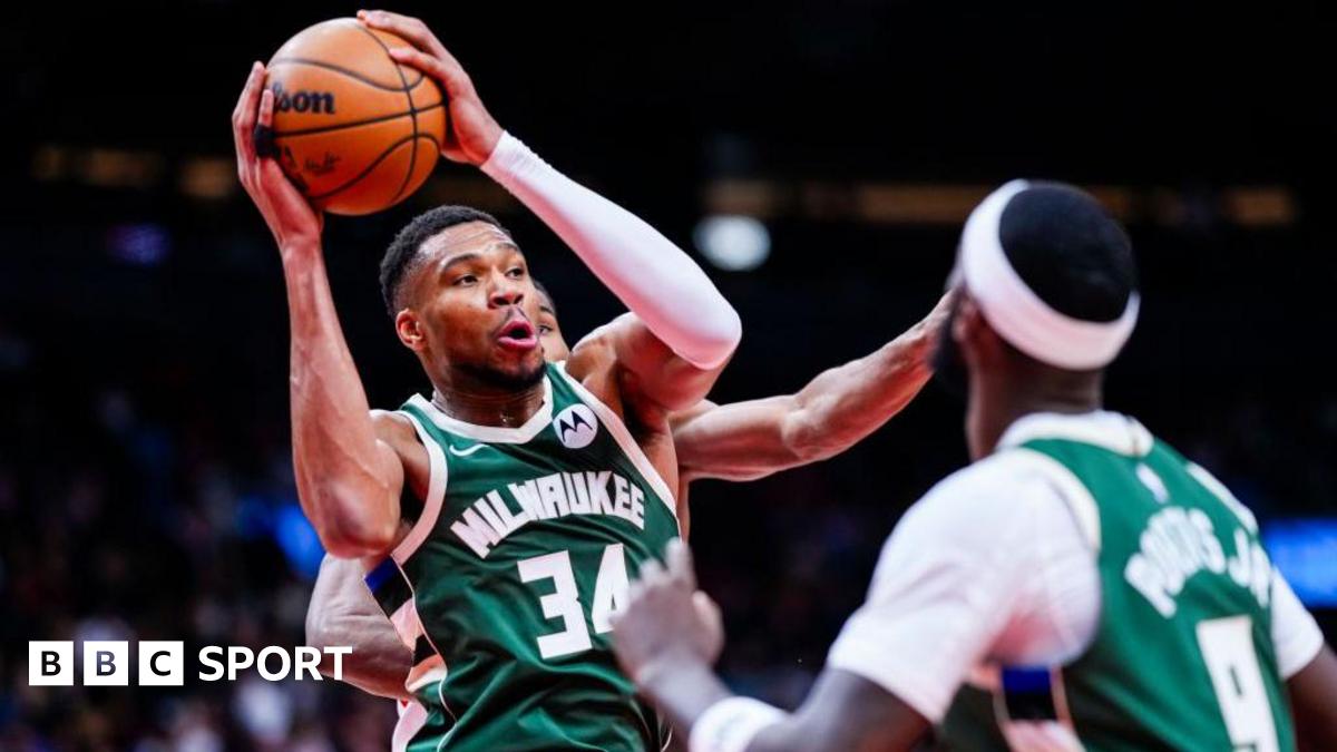 NBA: Giannis Antetokounmpo stars as Milwaukee Bucks beat Toronto Raptors