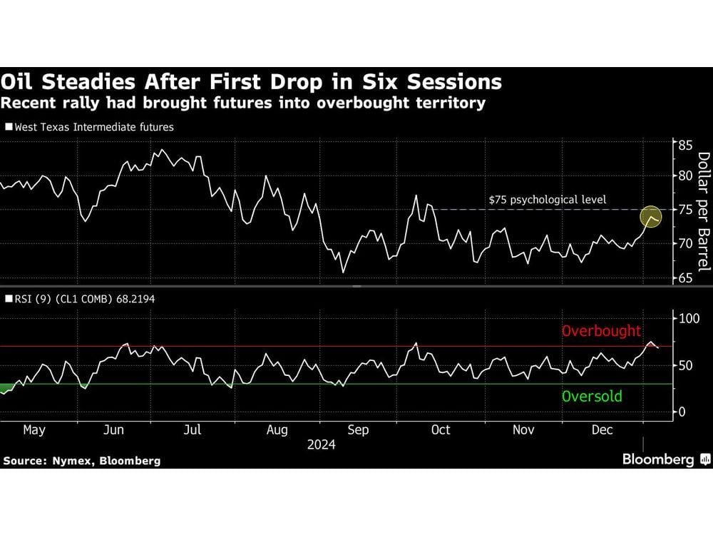 Oil Steadies After Falling on Signs Rally May Have Been Overdone