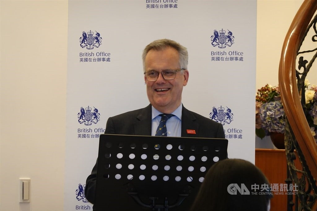 Outgoing U.K. envoy to Taiwan highlights trade deal as major tenure highlight