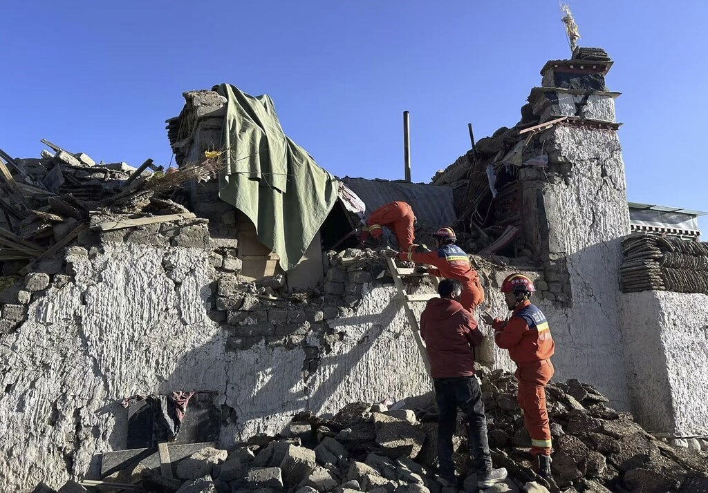 President Lai offers condolences to China over deadly Tibet quake