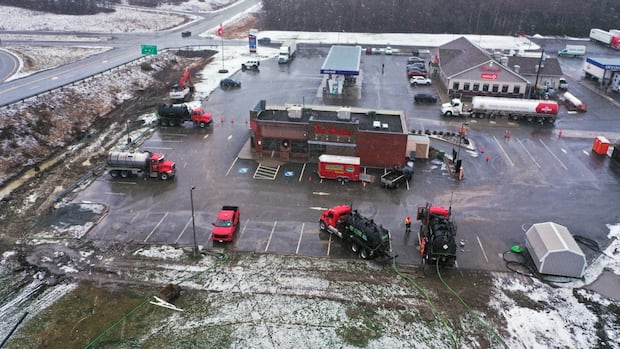 Residents want answers after fuel leak shuts down a Tim Hortons in New Brunswick