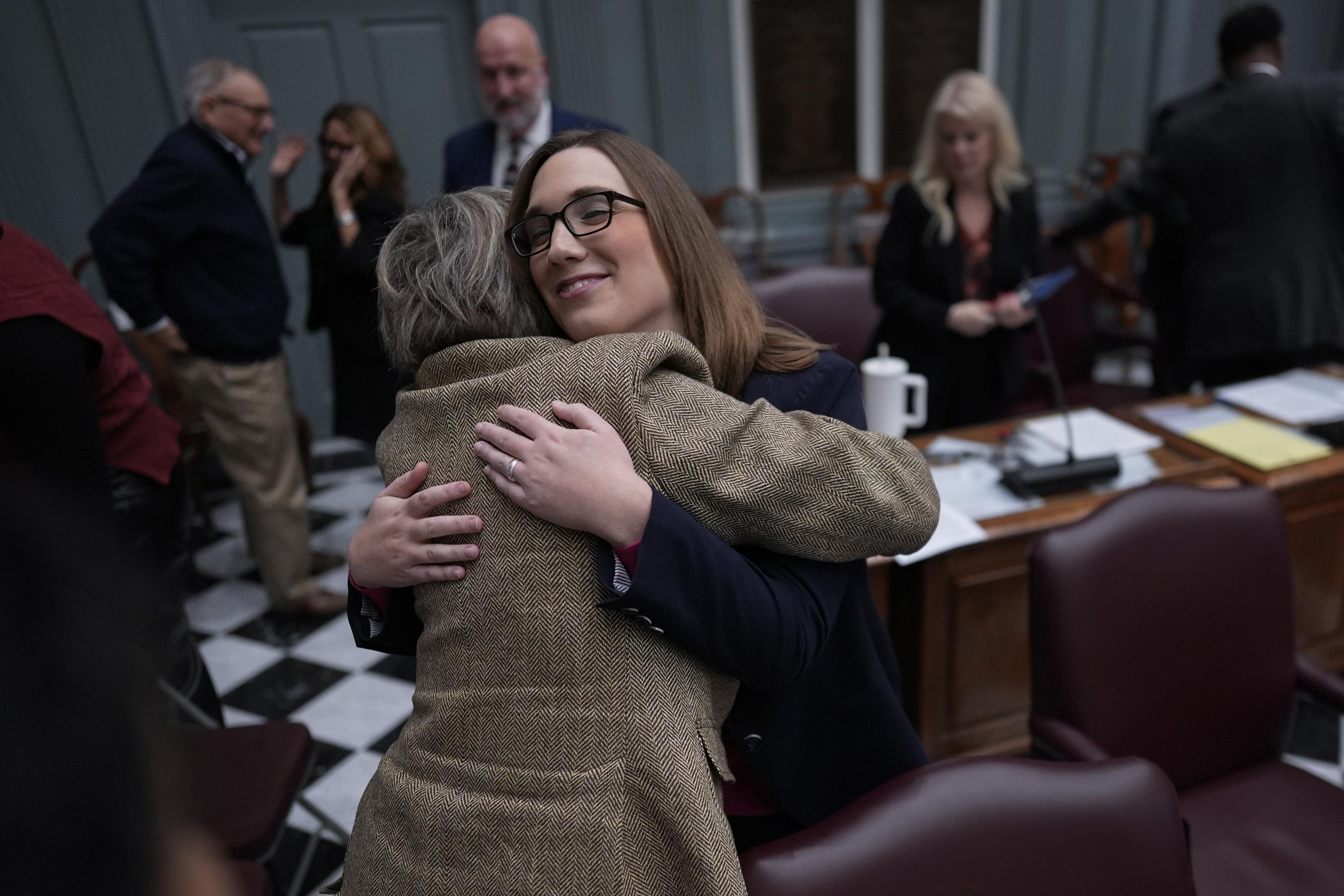 Transgender trailblazer Sarah McBride heads to her debut in Congress, hoping for a touch of grace