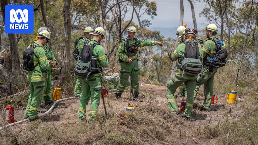 'Tricky conditions' for firefighters on Grampians blaze as Victoria's heatwave continues