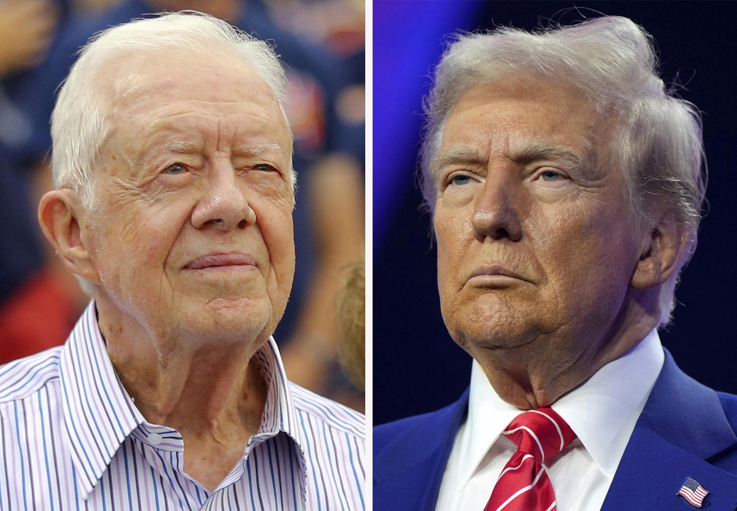 Trump's praise of Carter in death after jeering him in life deepens a contradictory relationship