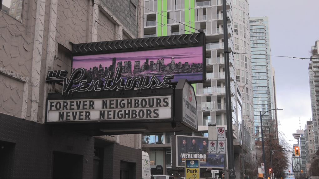 Vancouver strip club's X account suspended over cheeky marquee message