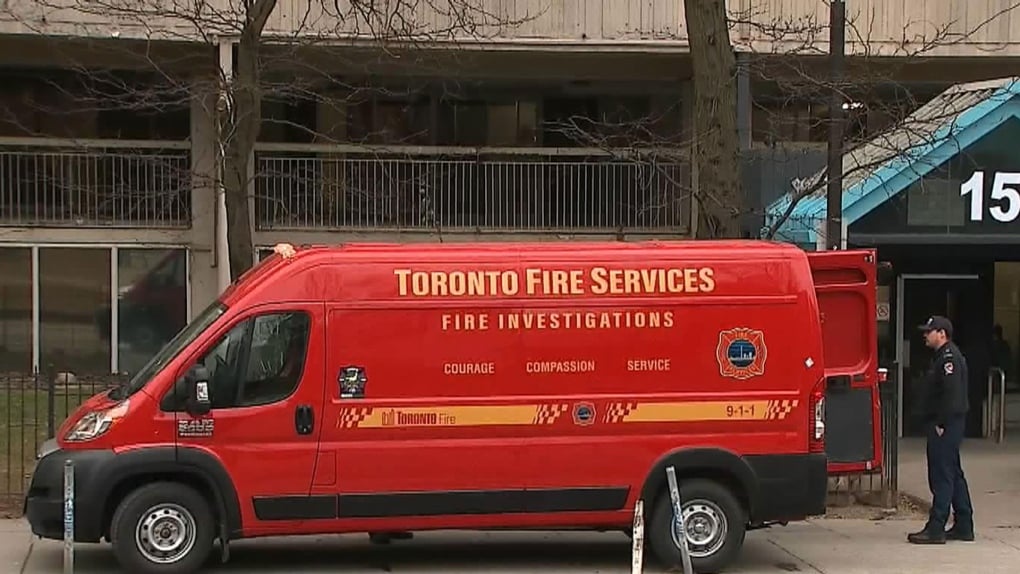 Woman charged after man found stabbed in burning Toronto apartment